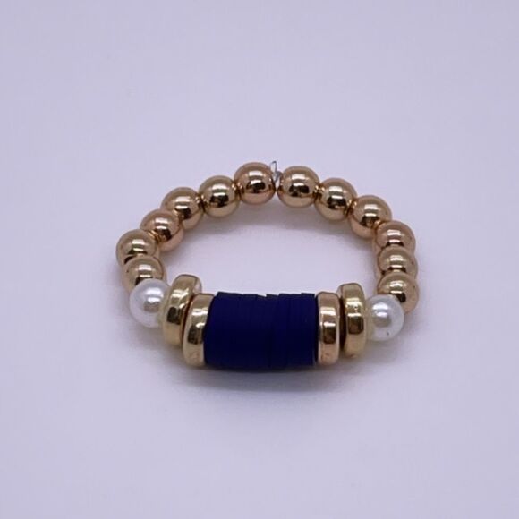 NWT Wool + Pepper Co. Beaded Stackable Ring - Picture 2 of 5